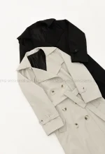 بارانی بلند6دکمه آستر دار@کد1004761