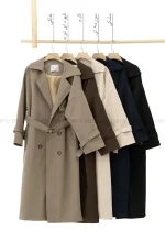 بارانی کتان جودون آستر دار@@کد1004497