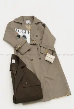 بارانی کتان جودون آستر دار@@کد1004497