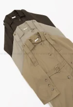 بارانی کتان کج راه رگلان کد1004485