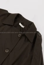 بارانی کتان کج راه رگلان کد1004485