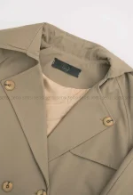بارانی کوتاه آستردار کد1004465