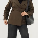 بارانی کوتاه آستردار کد1004465