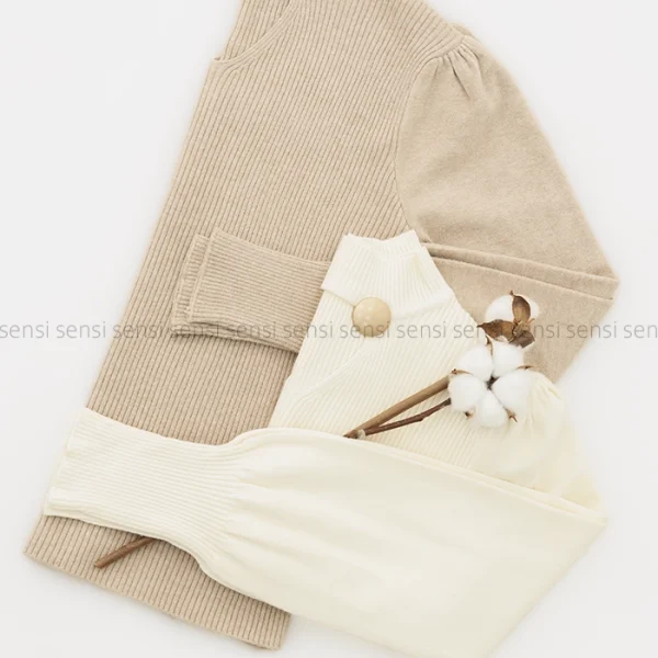 بلوز بافت یقه دکمه نما کد1004717