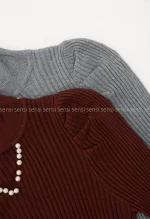 بلوز بافت یقه مرواریدی کد1004712