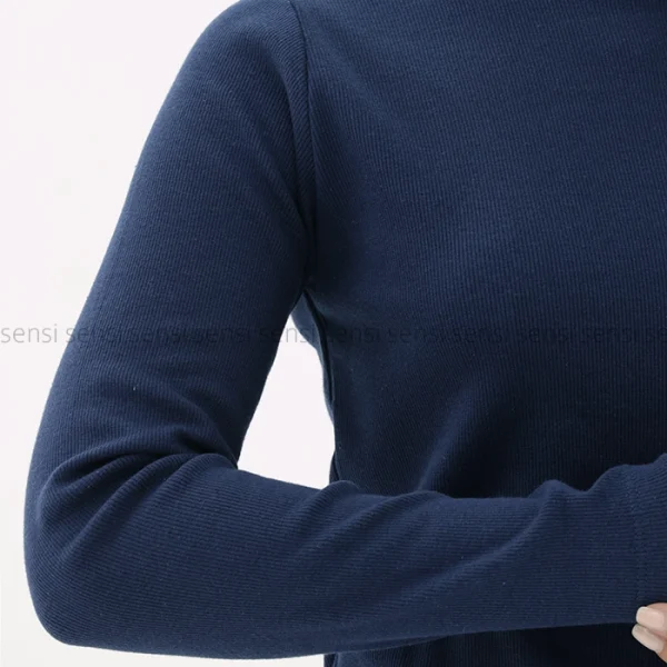 بلوز کبریتی یقه 5سانت کد100442