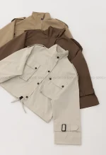 ترنچ کت آستر دارکد1004361