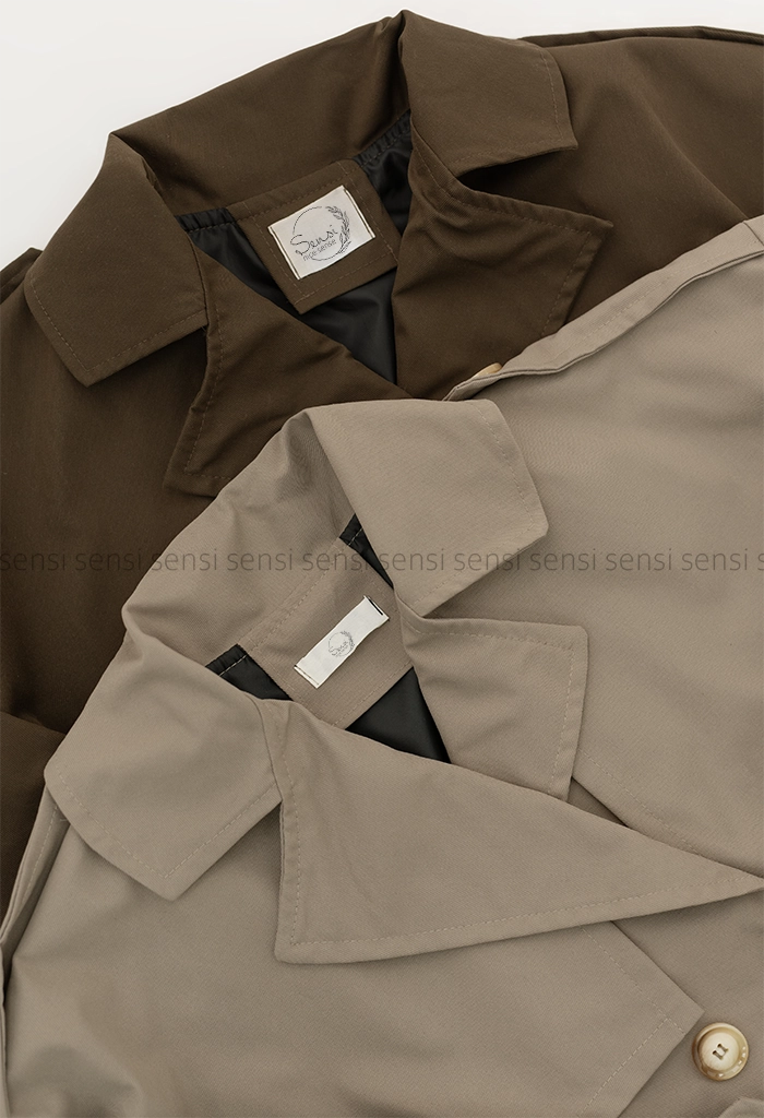 ترنچ کت کتان آستر دار @کد1004648 (4) ترنچ کت کتان آستر دار @کد1004648