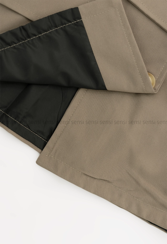 ترنچ کت کتان آستر دار @کد1004648 (6) ترنچ کت کتان آستر دار @کد1004648