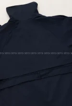 ترنچ کت یقه ایستاده کتان@کد1004635