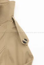 ترنچ کت یقه بلند سانتانا کد1004400