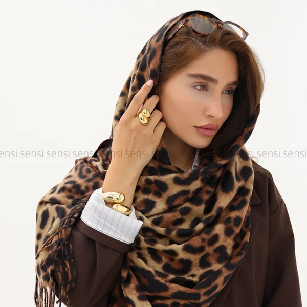 شال بافت موهرپلنگی کد1004411