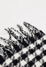 شال موهر پشمی چهار خونه کد1004420