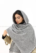 شال موهر پشمی چهار خونه کد1004420