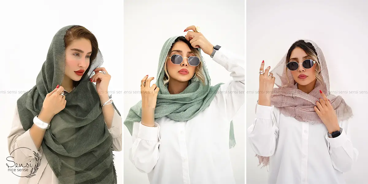 و روسری زمستانی رنگ‌ها و مدل‌های ترند ۱۴۰۴