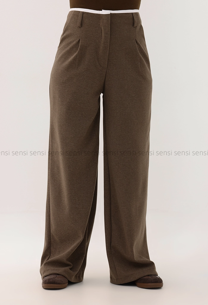 شلوار فوتر لامر کمر سفیدکد1004528