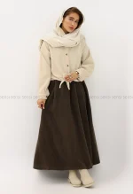 شومیز فوتر موهر جلو گره ای کد1004410