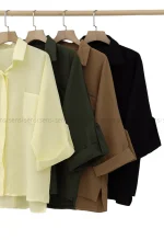 شومیز پشت دکمه السا کد1004742