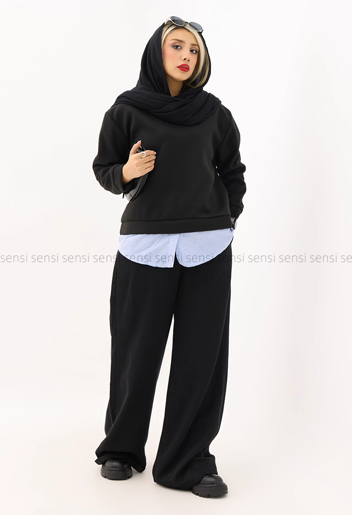 کاپشن کوتاه کتان کج راه کد1004770