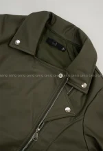 کت چرم زارا آستر دارکد1004564