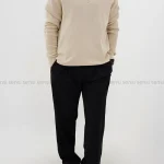 بلوز بافت یقه 5سانت نیم زیپ مردانه کد20000041