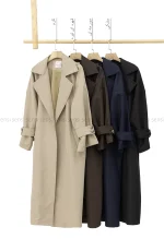 بارانی سانتانا آستر دار آستین بزرگ کد1004872