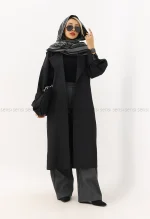 بارانی سانتانا آستر دار آستین بزرگ کد1004872