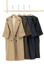 بارانی سانتانا آستر دار آستین پاگن کد1004873