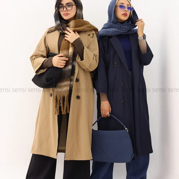 بارانی سانتانا آستر دار آستین پاگن کد1004873