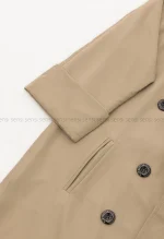 بارانی سانتانا آستر دار آستین پاگن کد1004873