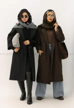 بارانی سانتانا آستر دار آستین پاگن کد1004873