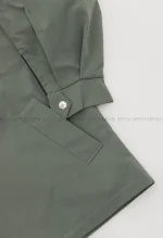 بارانی کتان tc کلاه دار کد1004944