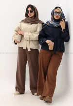 بارانی یقه ایستاده جلو زیپ کد1004628