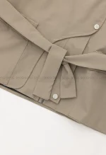 بارانی یقه ایستاده جلو زیپ کد1004628