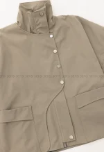 بارانی یقه ایستاده جلو زیپ کد1004628