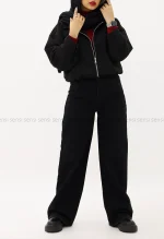 بامبر جلو زیپ جیر آستر دارکد1004656