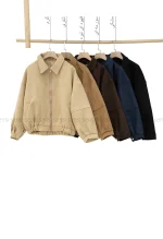 بامبر جلو زیپ جیر آستر دارکد1004656