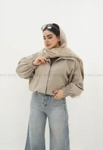 بامبر جلو زیپ سانتانا آستر دار کد1004825