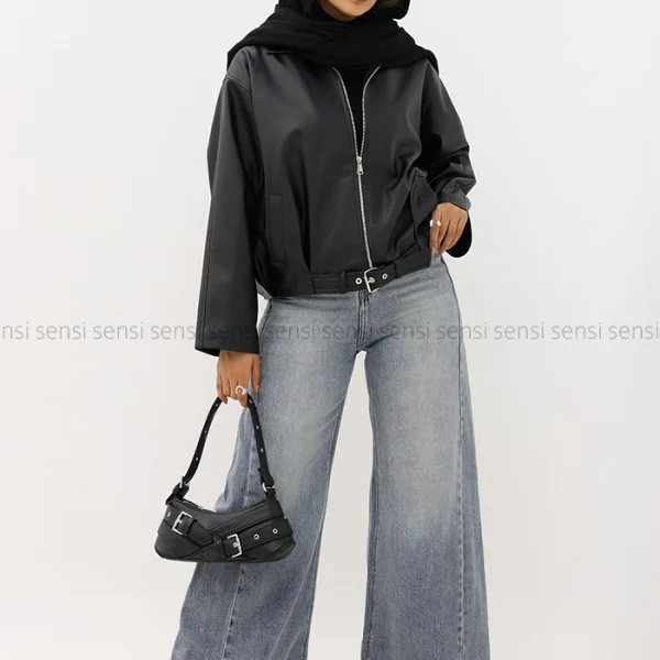 بامبر چرم آستر دار کد1004698