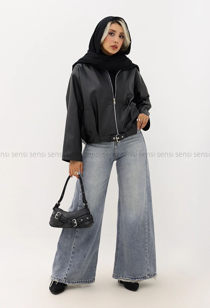 بامبر چرم آستر دار کد1004698