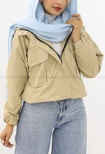 بامبر کتان tc کلاه دار کد1004945