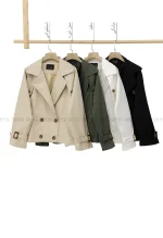 ترنچ کت آستر دار4دکمه کد1004697