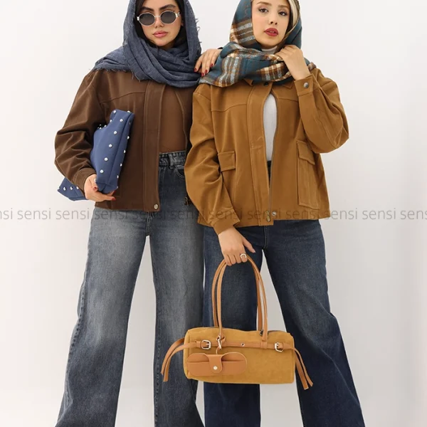 ترنچ کت جیر 2جیب کد1004810