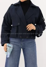 ترنچ کت پایین پیله کد1004623