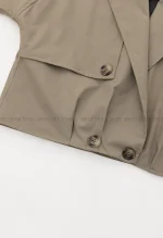 ترنچ کت پایین پیله کد1004623