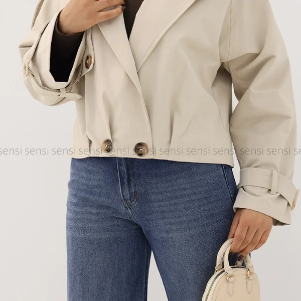 ترنچ کت پایین پیله کد1004623