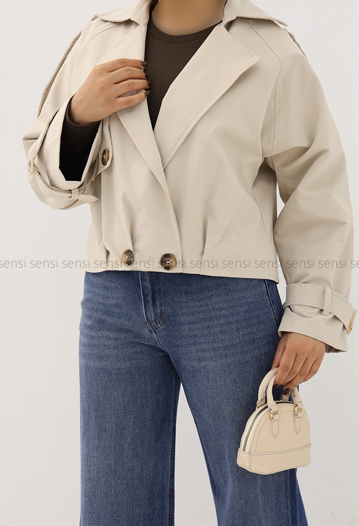 ترنچ کت پایین پیله کد1004623