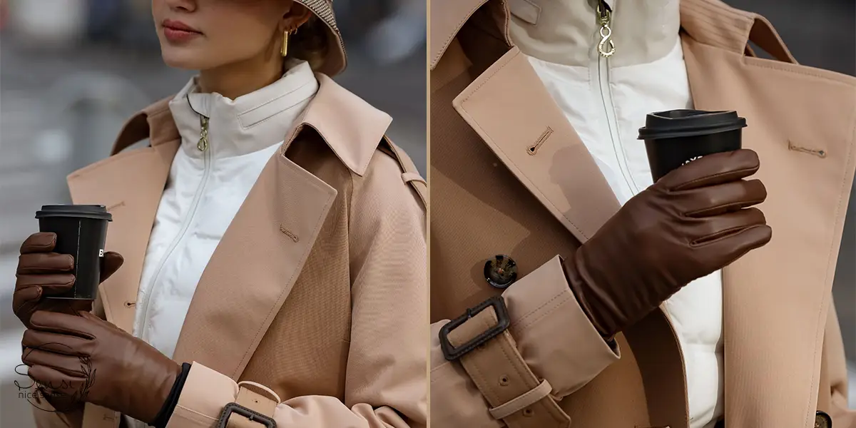 دستکش چرمی زنانه