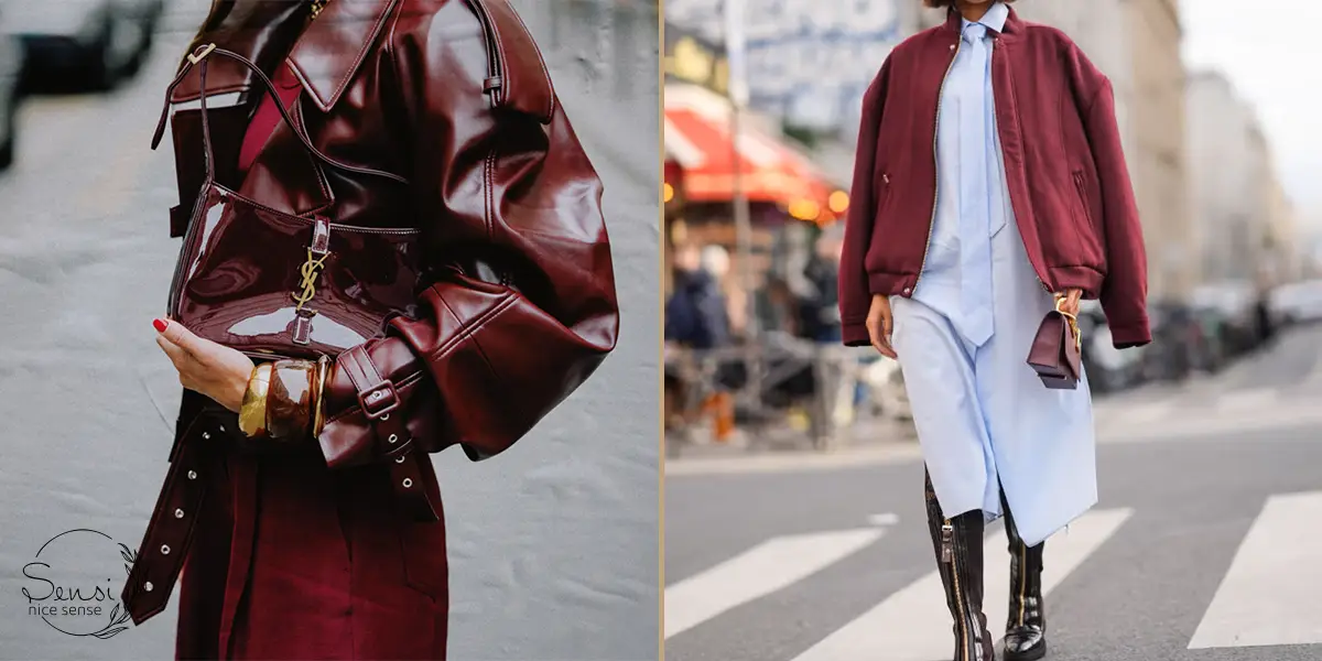 زرشکی؛ رنگی عمیق و شیک برای استایل‌های پاییزی