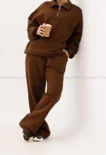 ست دورس شلوار نیم زیپ کد1004796